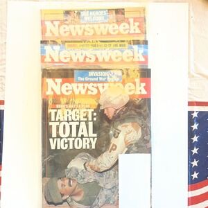 Vintage Newsweek Magazine 1991 Gulf War Set Norman Schwarzkopf March 4 11 18